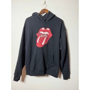 Kith For The Rolling Stones Classic Logo Nelson Hoodie 'Black'